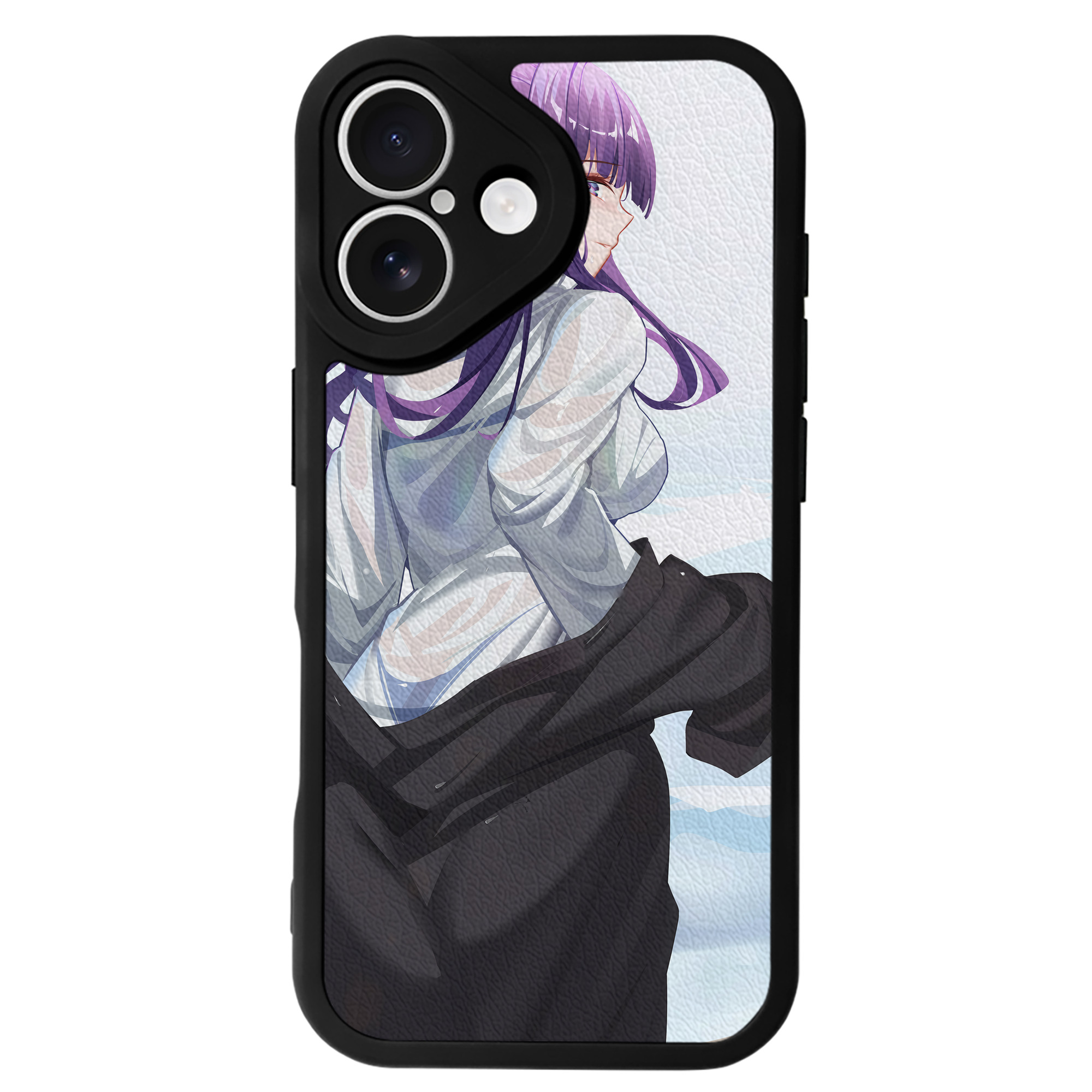 （画像用） 葬送のフリーレン Frieren 【iPhone 16シリーズ対応】シリコンスマホケース（レザー調） 材質：シリコン